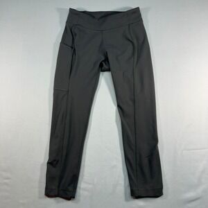Columbia Womens Leggings XS Gray Side Pocket Cropped Athletic Pants XK8860